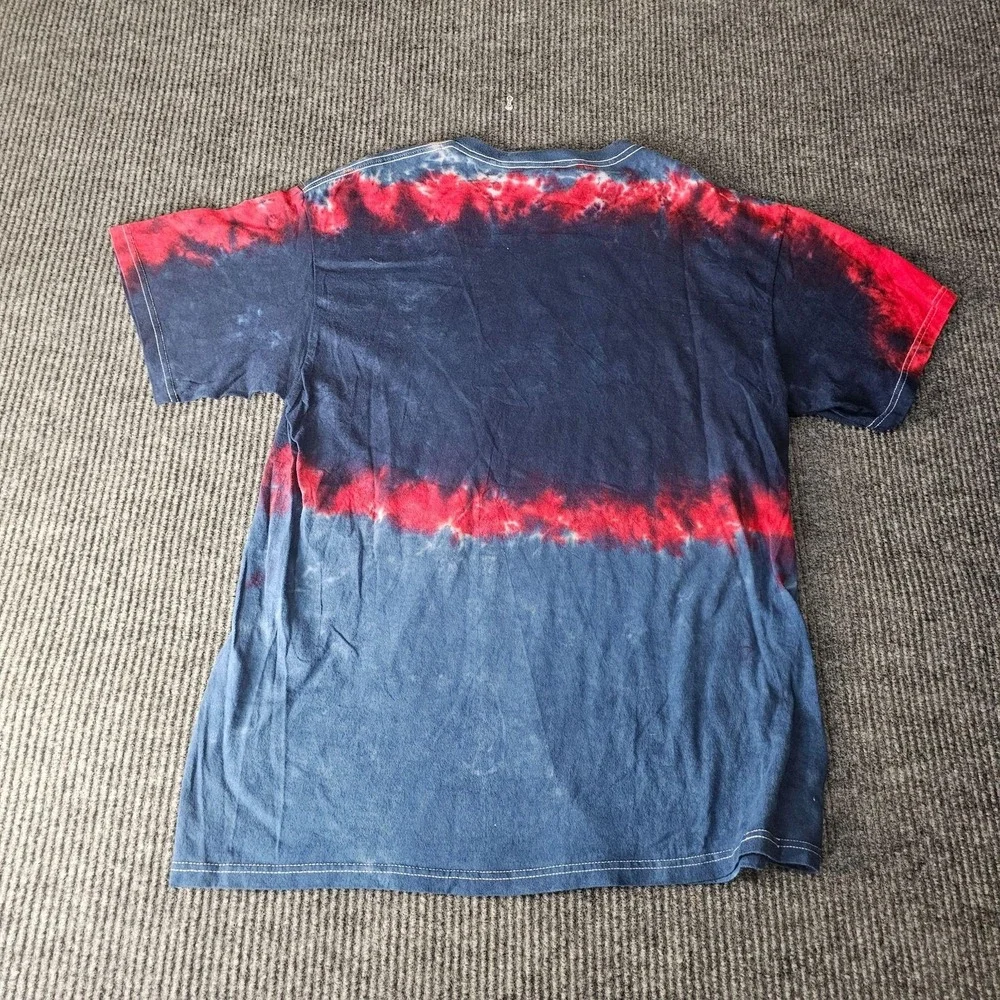 Texas Rangers Shirt Mens Large Multi-Color MLB Baseball Tie Dye Graphic Majestic